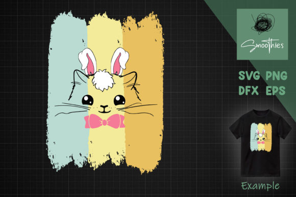 Black Cat Easter Funny Easter Eggs Bunny