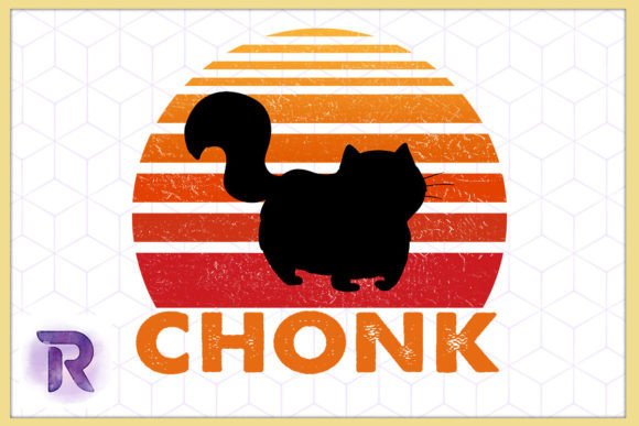 Chonk Retro Fat Cat Sublimation