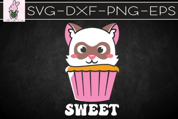 Cute Cat Sweet Cupcake