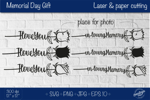 In Loving Memory Svg, Memorial Day SVG