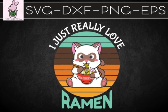 Love Ramen Japanese Noodles Kawaii Cat