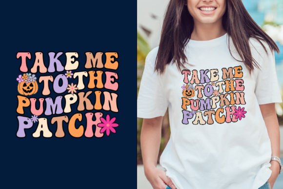 Pumpkin Patch Retro Halloween Svg Design