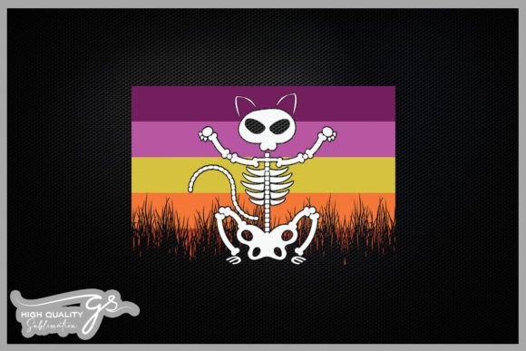 Skeleton and a Cat Head